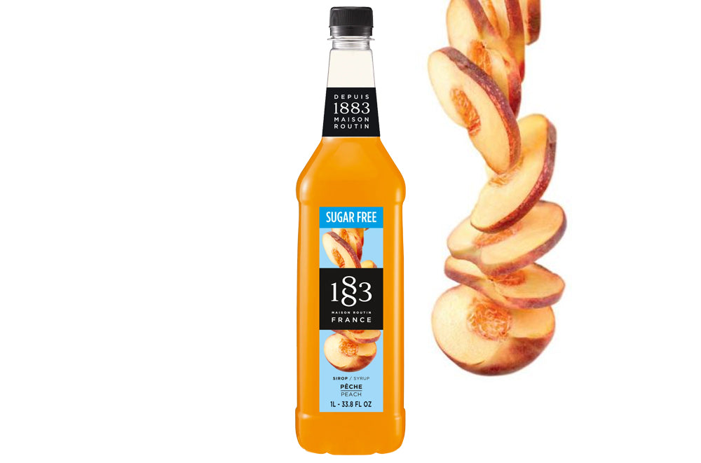 1883 Maison Routin Sugar-Free Peach Syrup