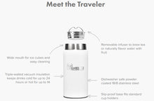 Load image into Gallery viewer, Vaneli&#39;s 12oz White Traveler Cup