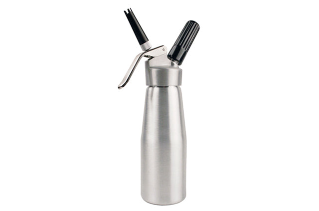 Whiprite Brushed Aluminum Whipped Cream Dispenser – Vaneli's Handcrafted  Coffee